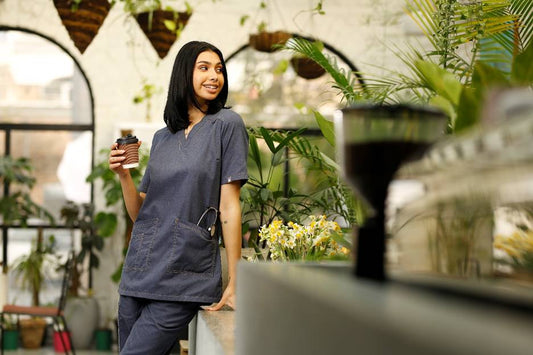 Grey Scrubs for womens