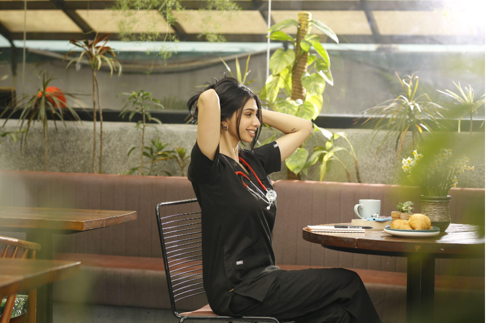 Black Scrubs For Womens